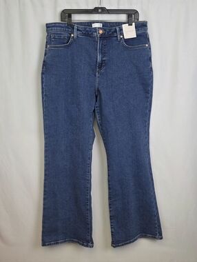 LC Lauren Conrad Blue Super High Rise Flare Jeans Size 16 NWT